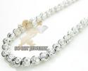 14k white gold diamond cut 