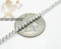14k white gold diamond cut 