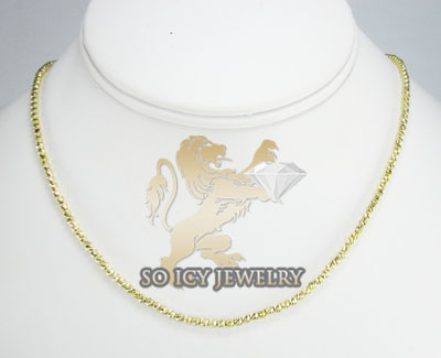 14k yellow gold diamond cut