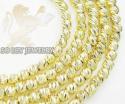 14k yellow gold diamond cut 