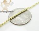 14k yellow gold diamond cut 
