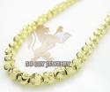 14k yellow gold diamond cut ball chain 16-30 inch 3 mm