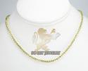 14k yellow gold diamond cut ball chain 16-30 inch 3 mm