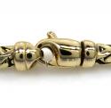 14k yellow gold solid franco link chain 22-30 inch 4.5mm