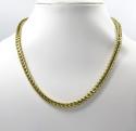 14k yellow gold solid tight link franco chain 20-26 inch 5.3mm