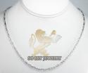 14k white gold diamond cut 