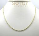 10k yellow gold solid rope chain 16-26 inch 1.50mm