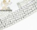 Ladies 14k black & white gold fancy 4 row bangle bracelet