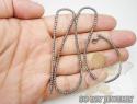Ladies 14k black gold diamond cut bead necklace 2.2mm 30 inch