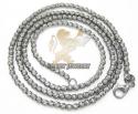 Ladies 14k black gold diamond cut bead necklace 2mm 16-24 inch
