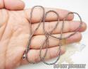 Ladies 14k black gold diamond cut bead necklace 1.8mm 24 inch