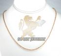 Ladies 14k rose gold diamond cut ball necklace 2mm 16-24 inch