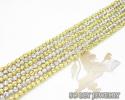 7 row 14k two tone diamond cut bead italian gold bracelet