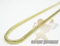 14k yellow gold italian snake chain 1mm 16-18 inch