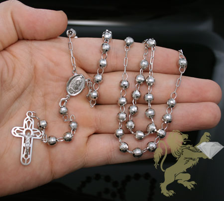 14k solid white gold 
