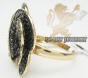 Ladies 18k rose gold diamond butterfly ring 4.15ct
