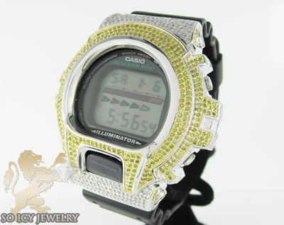 Mens diamond canary g-shock watch 4.00ct - Image 2