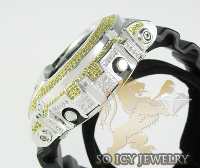 Mens diamond canary g-shock watch 4.00ct - Image 3