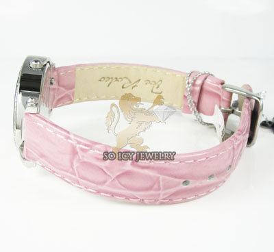 Ladies joe rodeo diamond watch pink mini heart 0.27ct
