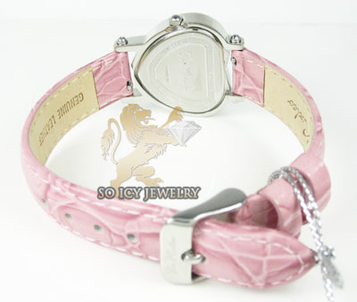 Ladies joe rodeo diamond watch pink mini heart 0.27ct - Image 3