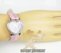 Ladies joe rodeo diamond watch pink mini heart 0.27ct