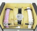 Ladies joe rodeo diamond watch black mini heart 0.27ct