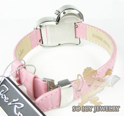 Ladies joe rodeo diamond watch pink sahara heart 1.40ct - Image 3