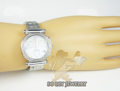 Ladies joe rodeo diamond watch white valerie 1.10ct - Image 4