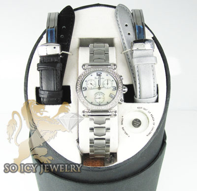 Ladies joe rodeo diamond watch white valerie 1.10ct - Image 5