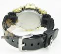 Mens 10k yellow gold g-shock diamond watch 7.00ct