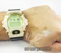 Mens 10k yellow gold g-shock diamond watch 7.00ct