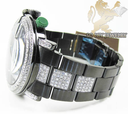 Diamond gucci g watch black stainless steel  4.40 ct