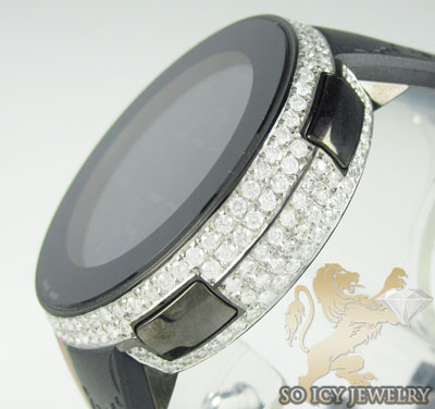 White diamond igucci digital watch 5.00ct full case