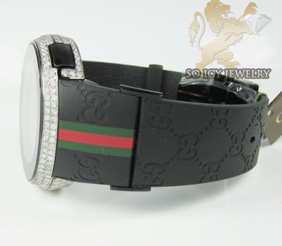 White diamond igucci digital watch 5.00ct full case