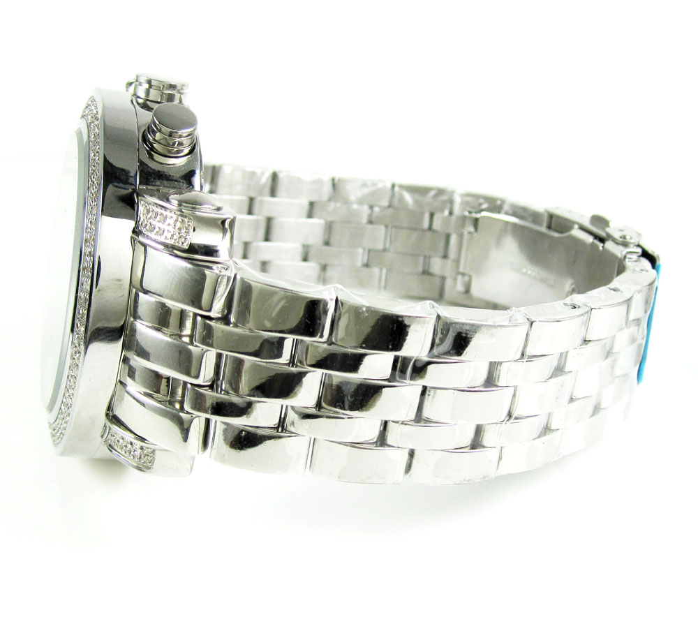 Mens joe rodeo black tyler diamond watch 2.00ct