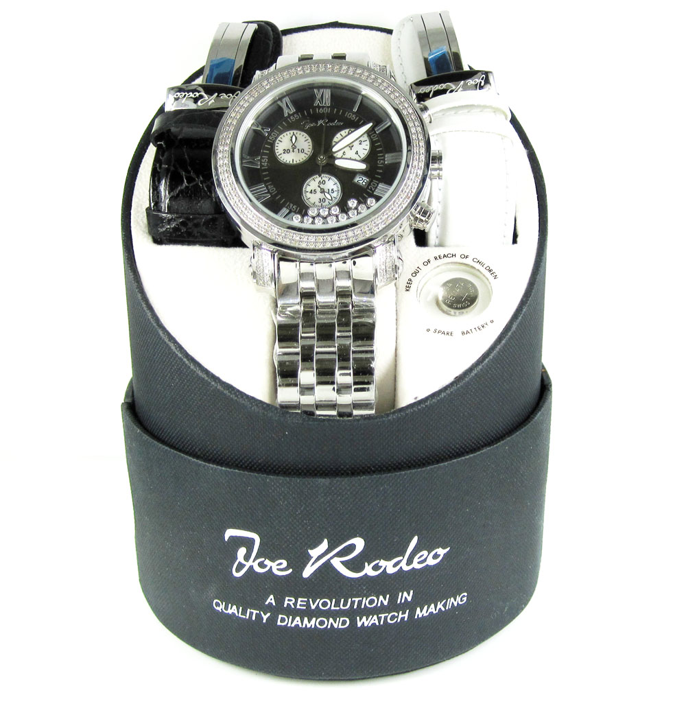 Mens joe rodeo black tyler diamond watch 2.00ct - Image 6