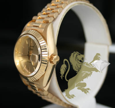 Ladies pure 18k solid yellow gold 