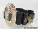 Mens diamond rose silver g-shock watch 0.15ct
