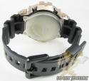 Mens diamond rose silver g-shock watch 0.15ct