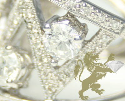 3.00ct ladies 18k solid white gold diamond vs solitaires ring - Image 3