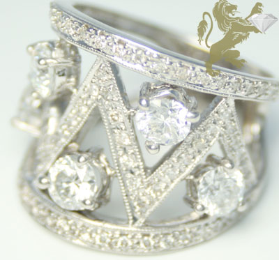 3.00ct ladies 18k solid white gold diamond vs solitaires ring - Image 7