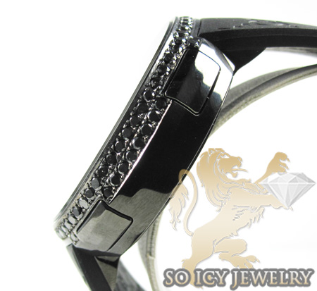 Mens black diamond igucci digital watch 2.00ct