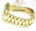 Mens 14k yellow gold geneve automatic watch
