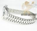 Womens 18k white gold gerard petit automatic watch