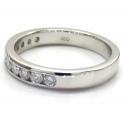 Mens 14k white gold round diamond band ring 1.00ct