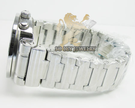 Diamond icelink sport diver mens watch 1.75ct
