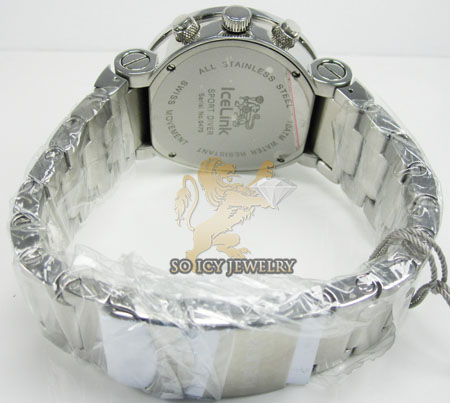 Diamond icelink sport diver mens watch 1.75ct