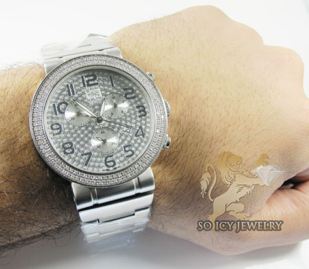 Diamond icelink sport diver mens watch 1.75ct