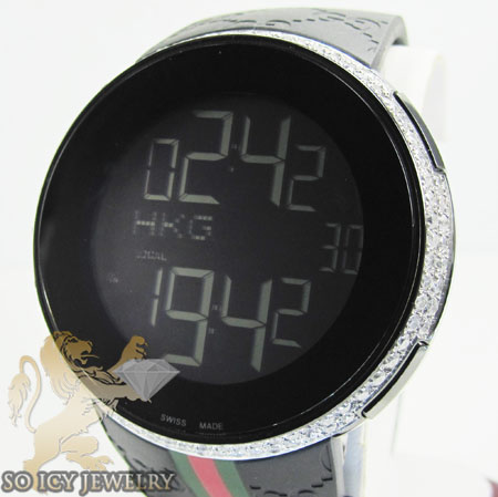 White diamond igucci digital watch 2.60ct - Image 3