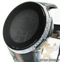 White diamond igucci digital watch 2.60ct 